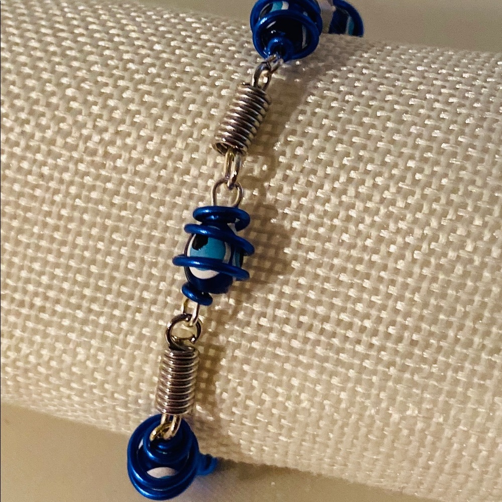 Loire wrapped evil eye bracelet